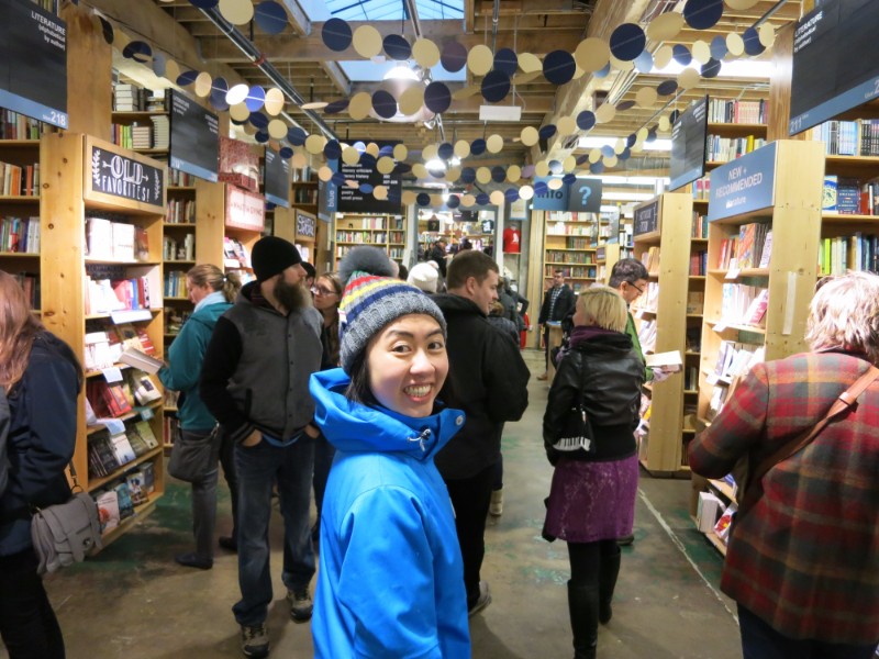 Powell Bookstore interior image featuring Sherry